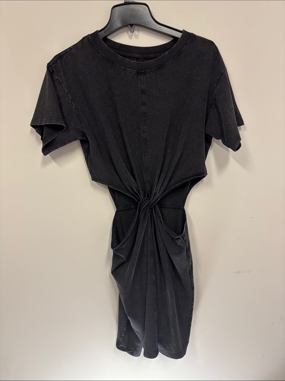 l*space Black Knot-Front T-Shirt Mini Dress